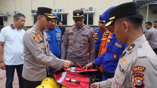 Polres Dumai Gelar Kesiapan Sarana dan Prasarana Dalam Rangka Mengantisipasi Banjir